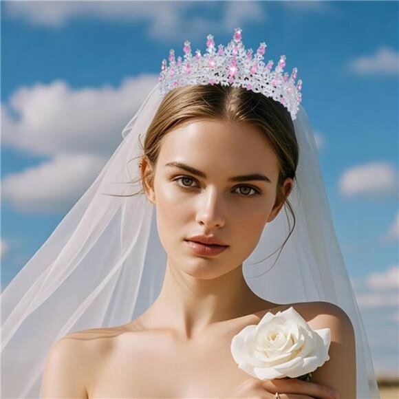 Crystal Crowns and Tiaras Headband Pink - Picture 3 of 6